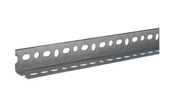 Everbilt 1-1/2 in. x 8 ft. - 14 Gauge Thick Zinc Plated Slotted Steel Angle